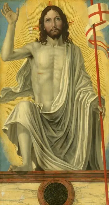 Framed Print : Christ Risen from the Tomb, c. 1490. Creator: Ambrogio Bergognone Framed Print : Christ Risen from the Tomb, c. 1490. Creator: Ambrogio Bergognone