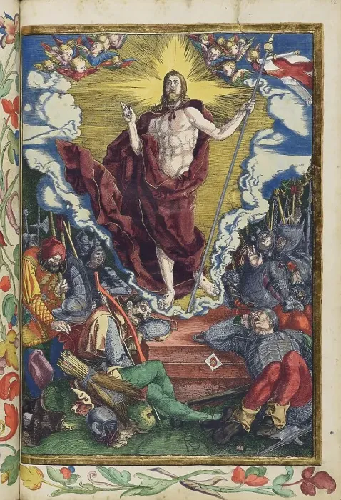 Framed Print : Christ rises from the dead. From the Great Passion (Passio domini nostri Jesu), 1511. Creator: Dürer, Albrecht (1471-1528) Framed Print : Christ rises from the dead. From the Great Passion (Passio domini nostri Jesu), 1511. Creator: Dürer, Albrecht (1471-1528)