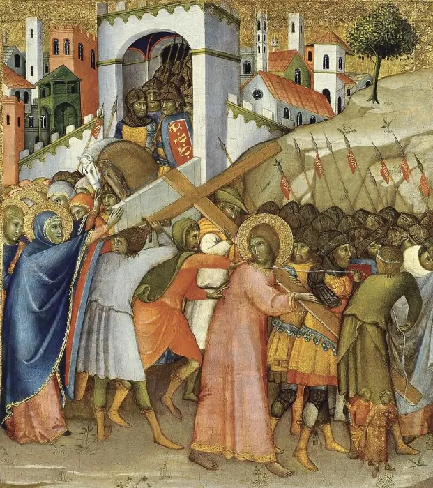Framed Print : Christ on the route to Calvary, 1415. Creator: Andrea di Bartolo Framed Print : Christ on the route to Calvary, 1415. Creator: Andrea di Bartolo