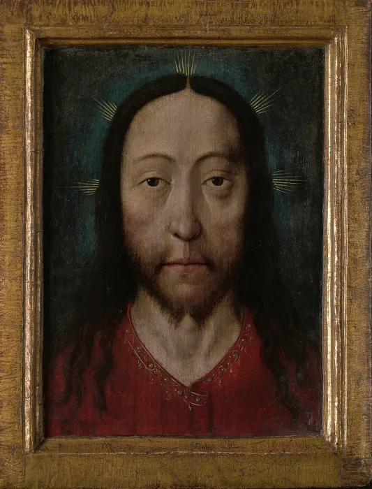 Framed Print : Christ-Salvator Mundi, between 1490-1520. Creator: Aelbert Bouts Framed Print : Christ-Salvator Mundi, between 1490-1520. Creator: Aelbert Bouts