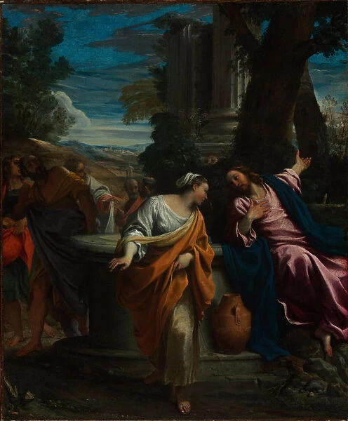 Christ and the Samaritan Woman, ca 1595. Artist: Carracci, Annibale (1560-1609)