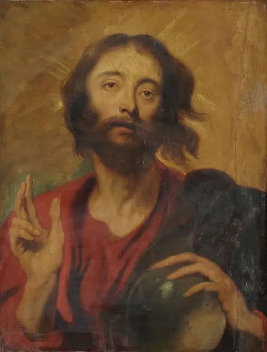Framed Print : Christ as Saviour of the World, c.1620-c.1630. Creator: Unknown Framed Print : Christ as Saviour of the World, c.1620-c.1630. Creator: Unknown