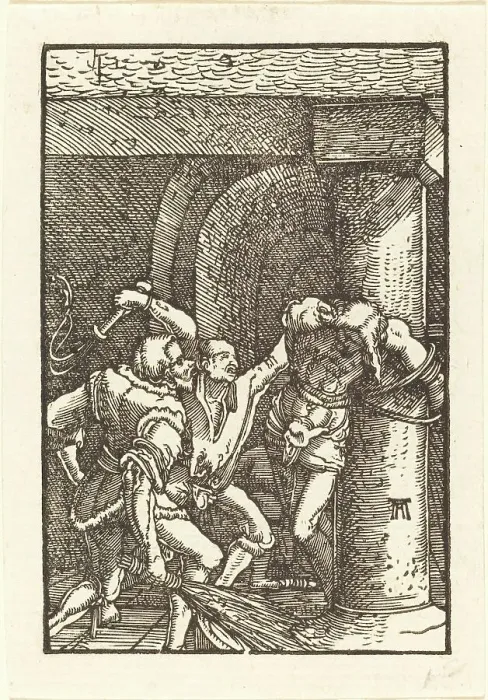Framed Print : Christ Scourged, c. 1513. Creator: Albrecht Altdorfer Framed Print : Christ Scourged, c. 1513. Creator: Albrecht Altdorfer