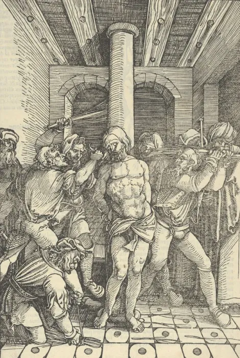 Framed Print : Christ Scourged, from Speculum passionis domini nostri Ihesu Christi, 1507 Framed Print : Christ Scourged, from Speculum passionis domini nostri Ihesu Christi, 1507