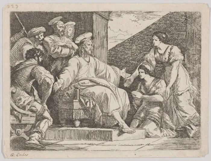 Framed Print : Christ seated preaching, 1766?. Creator: Giuseppe Cades Framed Print : Christ seated preaching, 1766?. Creator: Giuseppe Cades