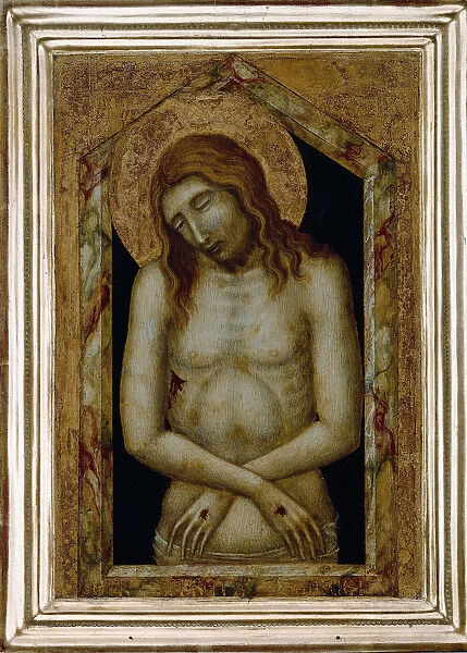 Christ as the Suffering Redeemer. Artist: Lorenzetti, Pietro (ca 1300-ca 1348)