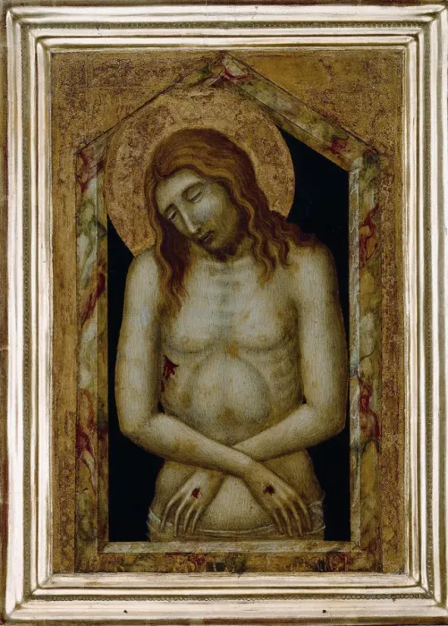 Framed Print : Christ as the Suffering Redeemer. Artist: Lorenzetti, Pietro (ca 1300-ca 1348) Framed Print : Christ as the Suffering Redeemer. Artist: Lorenzetti, Pietro (ca 1300-ca 1348)
