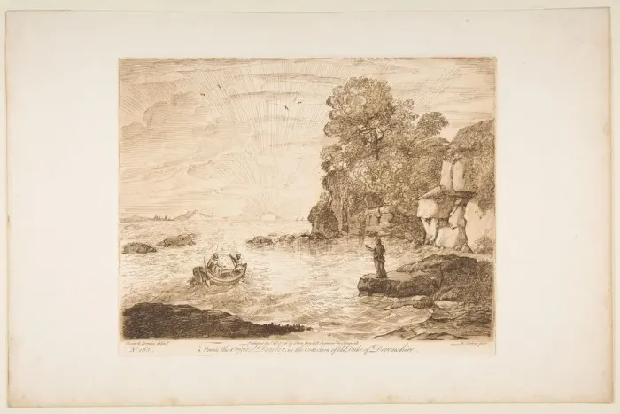 Framed Print : Christ Summoning Peter and Andrew, 1776. Creator: Richard Earlom Framed Print : Christ Summoning Peter and Andrew, 1776. Creator: Richard Earlom