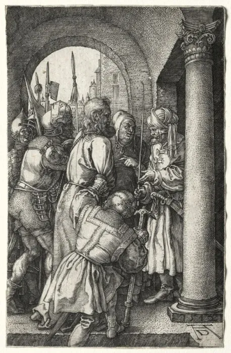 Framed Print : Christ Taken before Pilate, 1512. Creator: Albrecht Dürer (German, 1471-1528) Framed Print : Christ Taken before Pilate, 1512. Creator: Albrecht Dürer (German, 1471-1528)