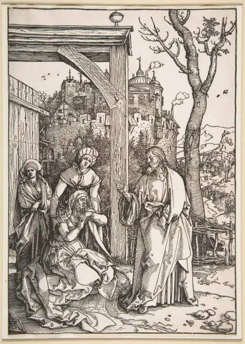 Framed Print : Christ Taking Leave of His Mother, from The Life of the Virgin, ca. 1504 Framed Print : Christ Taking Leave of His Mother, from The Life of the Virgin, ca. 1504