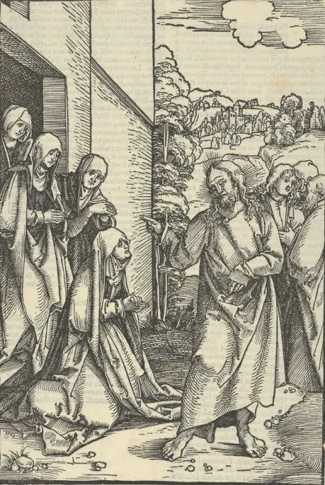 Framed Print : Christ Taking Leave of His Mother, from Speculum passionis domini nostri Ihesu Christi Framed Print : Christ Taking Leave of His Mother, from Speculum passionis domini nostri Ihesu Christi