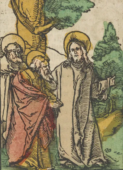 Framed Print : Christ Talking to the Disciples, 5, from Das Plenarium, 1517 Framed Print : Christ Talking to the Disciples, 5, from Das Plenarium, 1517