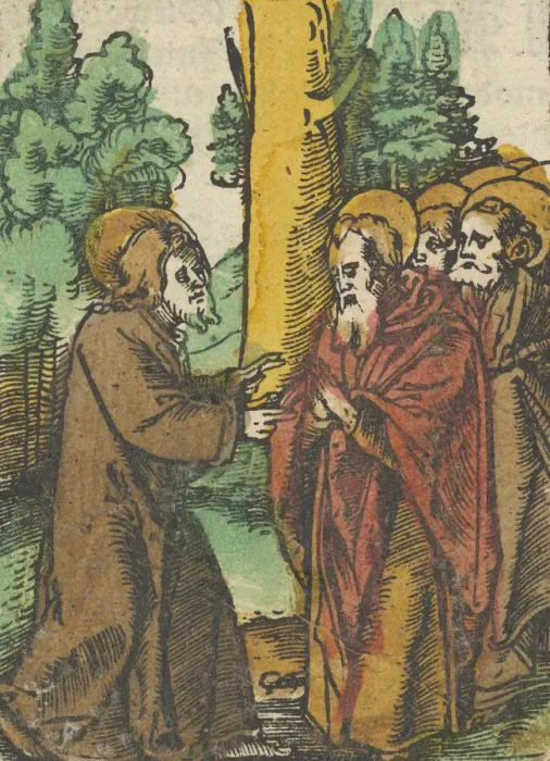 Framed Print : Christ Teaching the Disciples, 1, from Das Plenarium, 1517 Framed Print : Christ Teaching the Disciples, 1, from Das Plenarium, 1517