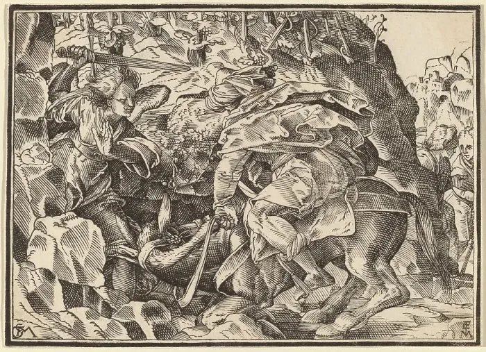 Framed Print : Christ Tells His Disciples of the Last Judgment, published 1630. Creator: Christoph Maurer Framed Print : Christ Tells His Disciples of the Last Judgment, published 1630. Creator: Christoph Maurer