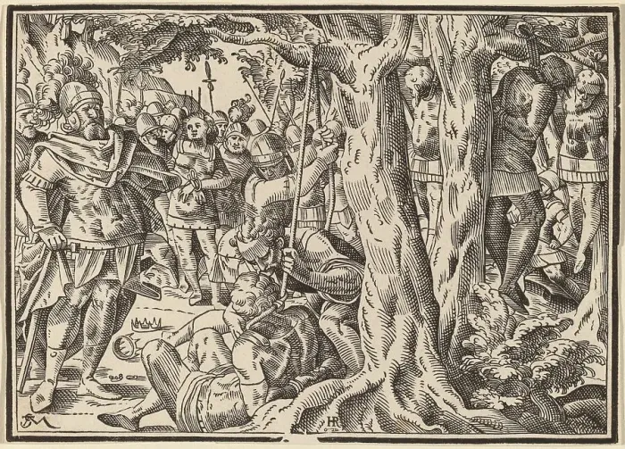 Framed Print : Christ Tells His Disciples of the Last Judgment, published 1630. Creator: Christoph Maurer Framed Print : Christ Tells His Disciples of the Last Judgment, published 1630. Creator: Christoph Maurer