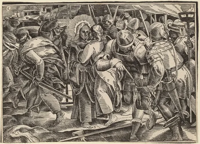 Framed Print : Christ Tells His Disciples of the Last Judgment, published 1630. Creator: Christoph Maurer Framed Print : Christ Tells His Disciples of the Last Judgment, published 1630. Creator: Christoph Maurer