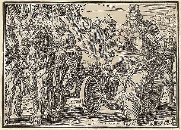 Christ Tells His Disciples of the Last Judgment, published 1630. Creator: Christoph Maurer