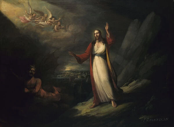 Christ Tempted by the Devil, 1818. Creator: John Ritto Penniman