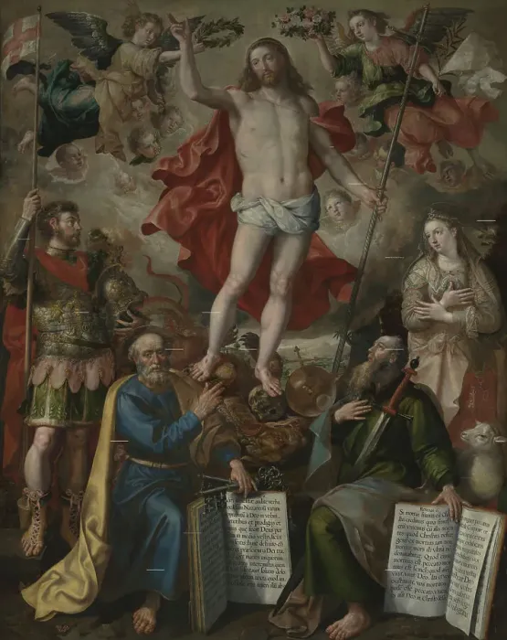 Framed Print : Christ Triumphant, 1590. Creator: Martin de Vos Framed Print : Christ Triumphant, 1590. Creator: Martin de Vos