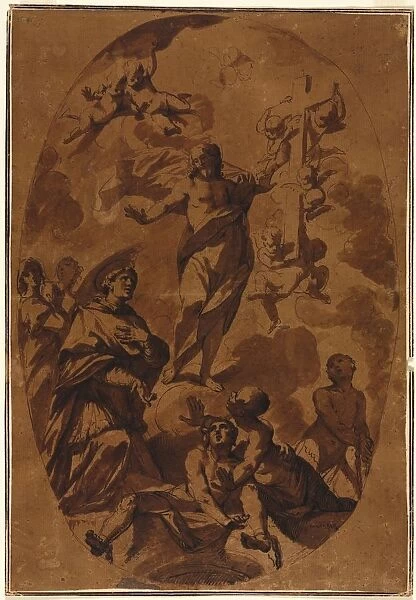 Christ Triumphant Appearing to an Interceding Saint, 1600s. Creator: Unknown