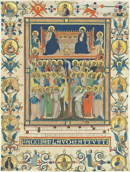 Christ and the Virgin Enthroned with Forty Saints, c. 1340. Creator: Master of the Dominican Effigies