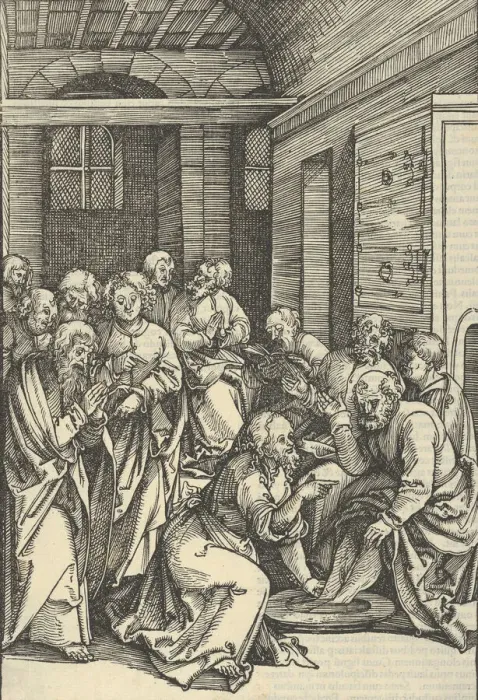 Framed Print : Christ Washing Saint Peters Feet, from Speculum passionis domini nostri Ihesu Christi Framed Print : Christ Washing Saint Peters Feet, from Speculum passionis domini nostri Ihesu Christi