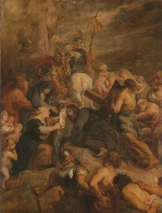 Framed Print : Christ on the Way to Calvary, c.1635. Creator: Workshop of Peter Paul Rubens