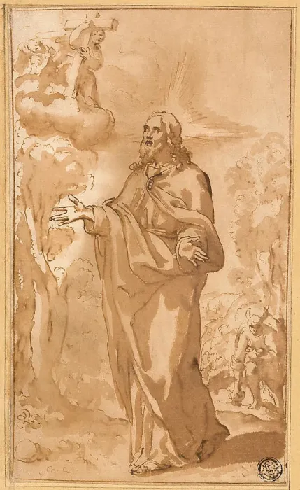 Framed Print : Christ in the Wilderness, n.d. Creators: Juan del Castillo, Bartolomé Esteban Murillo Framed Print : Christ in the Wilderness, n.d. Creators: Juan del Castillo, Bartolomé Esteban Murillo