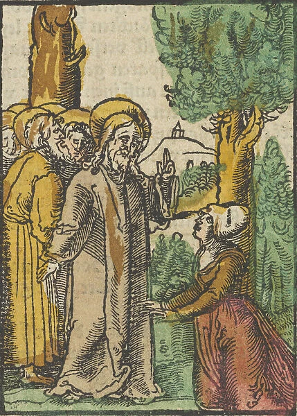 Christ and the Woman Issuing Blood, from Das Plenarium, 1517