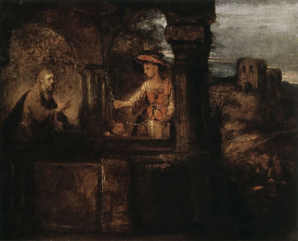 Christ and the Woman of Samaria, 1659. Artist: Rembrandt Harmensz van Rijn