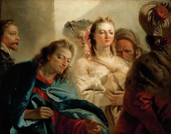 Christ and the Woman Taken in Adultery. Artist: Tiepolo, Giambattista (1696-1770)