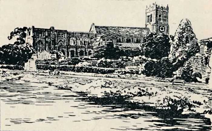 Framed Print : Christchurch Priory, 1929 Framed Print : Christchurch Priory, 1929