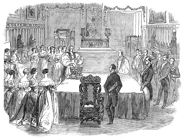 The Christening in the Chapel, 1844. Creator: Unknown