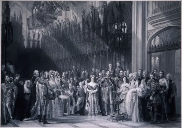 Framed Print : Christening of Edward VII, 1842 Framed Print : Christening of Edward VII, 1842