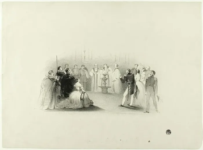 Framed Print : Christening of Edward VII, n.d. Creator: John Hayter Framed Print : Christening of Edward VII, n.d. Creator: John Hayter