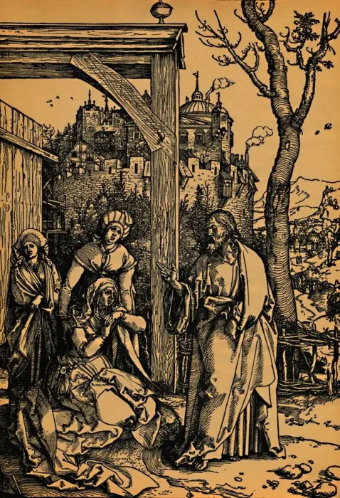 Framed Print : Christi Abschied von seiner Mutter. ( Christ Taking Leave of His Mother ), 1504-1505 Framed Print : Christi Abschied von seiner Mutter. ( Christ Taking Leave of His Mother ), 1504-1505