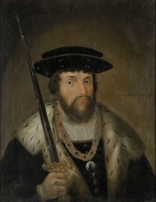 Framed Print : Christian II, 1481-1559, king of Denmark, Sweden and Norway, c16th century. Creator: Anon Framed Print : Christian II, 1481-1559, king of Denmark, Sweden and Norway, c16th century. Creator: Anon