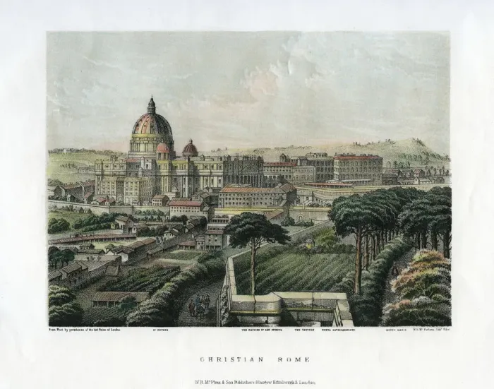 Framed Print : Christian Rome, Italy, c1865 Framed Print : Christian Rome, Italy, c1865