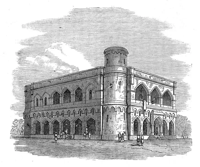 Framed Print : Christian Vernacular Society's Training Institution at Umritsur, 1872. Creator: Unknown Framed Print : Christian Vernacular Society's Training Institution at Umritsur, 1872. Creator: Unknown