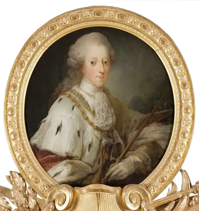 Framed Print : Christian VII, 1749-1808, King of Denmark, 18th century. Creator: Carl Gustaf Pilo Framed Print : Christian VII, 1749-1808, King of Denmark, 18th century. Creator: Carl Gustaf Pilo
