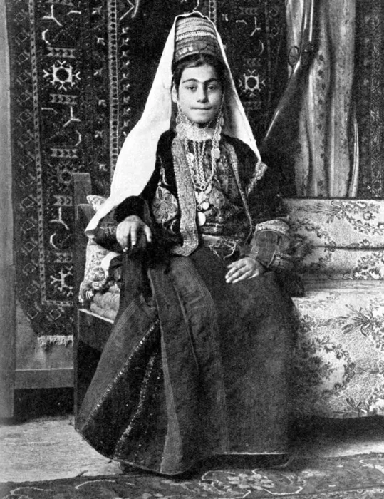 Framed Print : Christian woman in a wedding dress, Palestine, 1936. Artist: Donald McLeish Framed Print : Christian woman in a wedding dress, Palestine, 1936. Artist: Donald McLeish