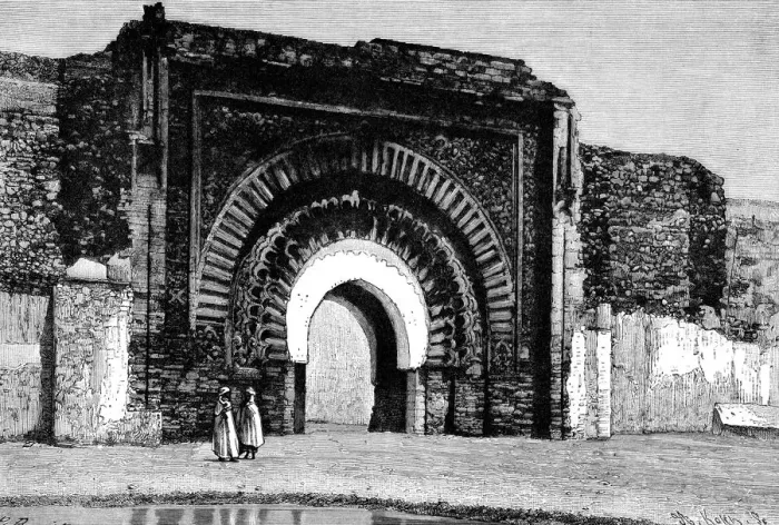 Framed Print : The Christians Gate, Morocco, 1895