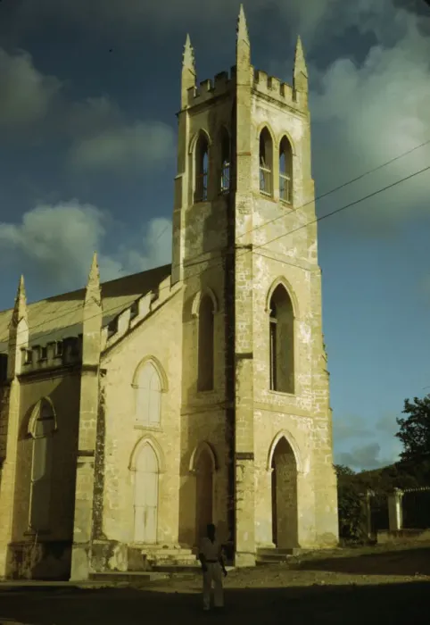 Framed Print : Christiansted, Saint Croix, Virgin Islands. Catholic [i. e. Anglican] Church, 1941. Creator: Jack Delano