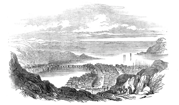 Framed Print : Christiansund, 1854. Creator: Unknown Framed Print : Christiansund, 1854. Creator: Unknown