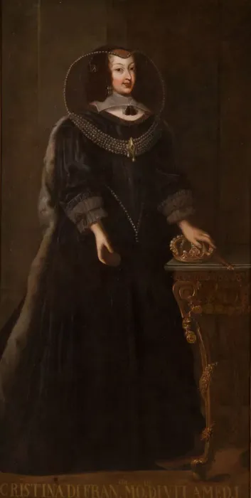 Framed Print : Christine Marie of France (1606-1663), Duchess of Savoy. Artist: Anonymous Framed Print : Christine Marie of France (1606-1663), Duchess of Savoy. Artist: Anonymous