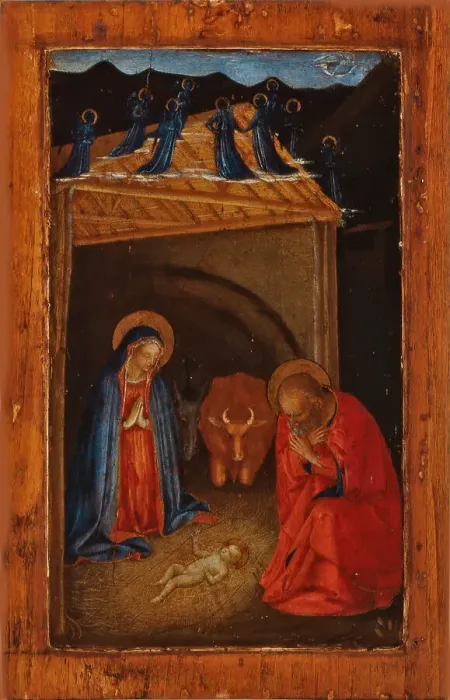 Framed Print : Christmas, 1428-1429. Creator: Angelico, Fra Giovanni, da Fiesole (around 1400-1455) Framed Print : Christmas, 1428-1429. Creator: Angelico, Fra Giovanni, da Fiesole (around 1400-1455)
