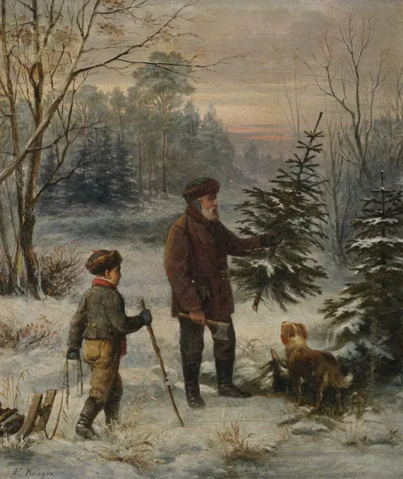 Framed Print : Before Christmas. Artist: Kruger, Franz (1797-1857) Framed Print : Before Christmas. Artist: Kruger, Franz (1797-1857)