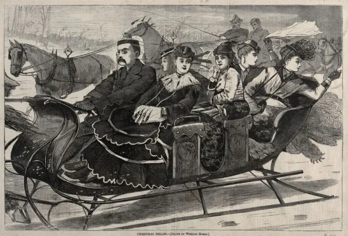 Framed Print : Christmas Belles, 1869. Creator: Winslow Homer (American, 1836-1910) Framed Print : Christmas Belles, 1869. Creator: Winslow Homer (American, 1836-1910)
