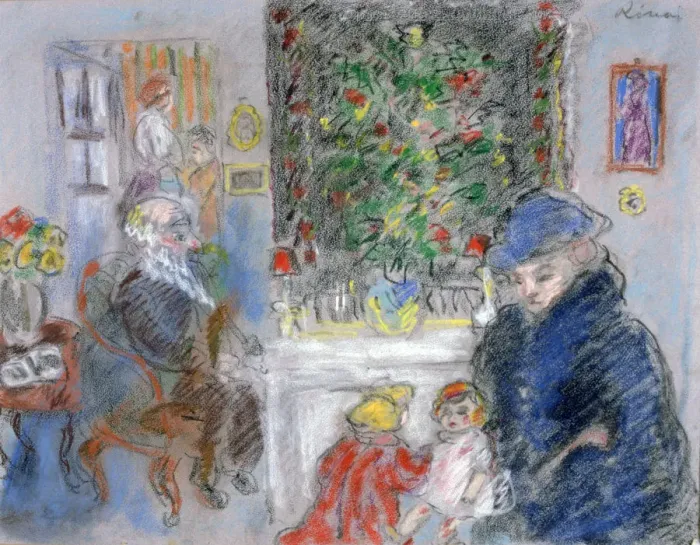 Framed Print : Christmas, c1881-1927. Artist: Jozsef Rippl-Ronai Framed Print : Christmas, c1881-1927. Artist: Jozsef Rippl-Ronai