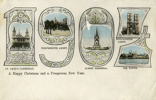 Christmas card, 1904